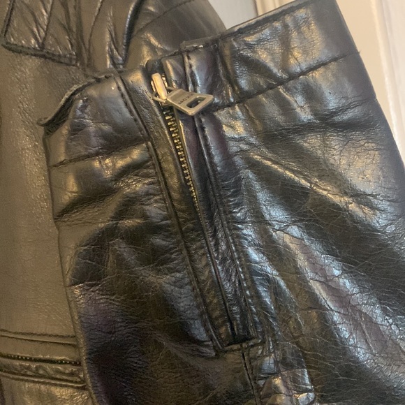 MEXX LEATHER BIKER JACKET - Picture 5 of 9